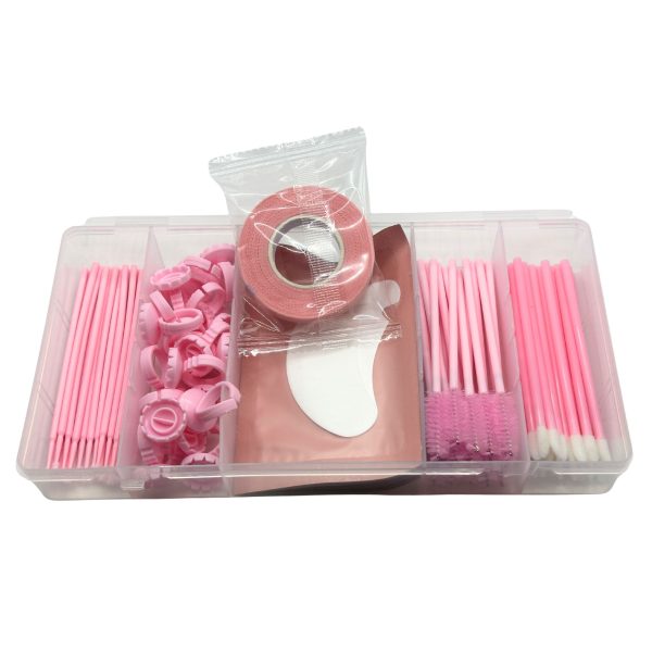 Kit para Extensão de Cílios Rosa