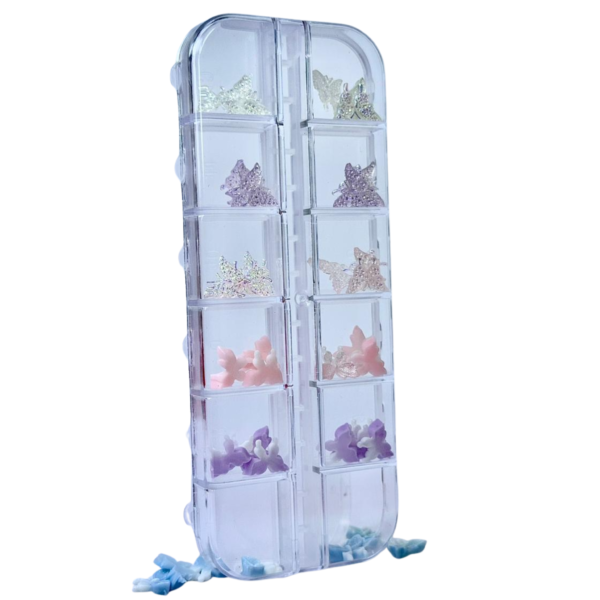 Decoração 3D Colorida De Borboleta Girl Fatale