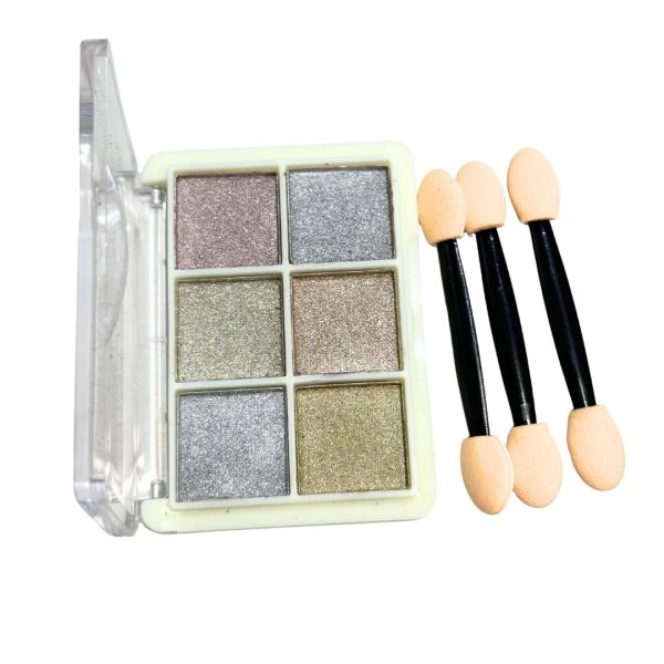 Paleta Com 6 Cores De Pó Cromo/Cromado Variação 1