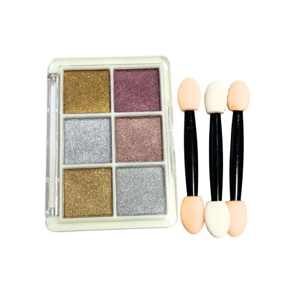 Paleta Com 6 Cores De Pó Cromo/Cromado Variação 2