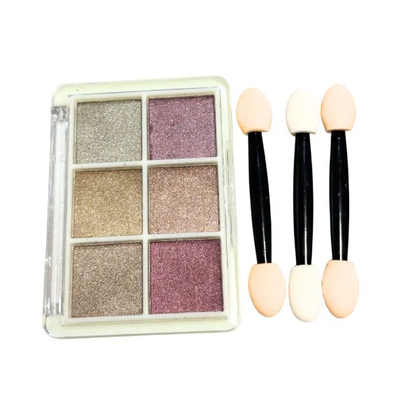 Paleta Com 6 Cores De Pó Cromo/Cromado Variação 4
