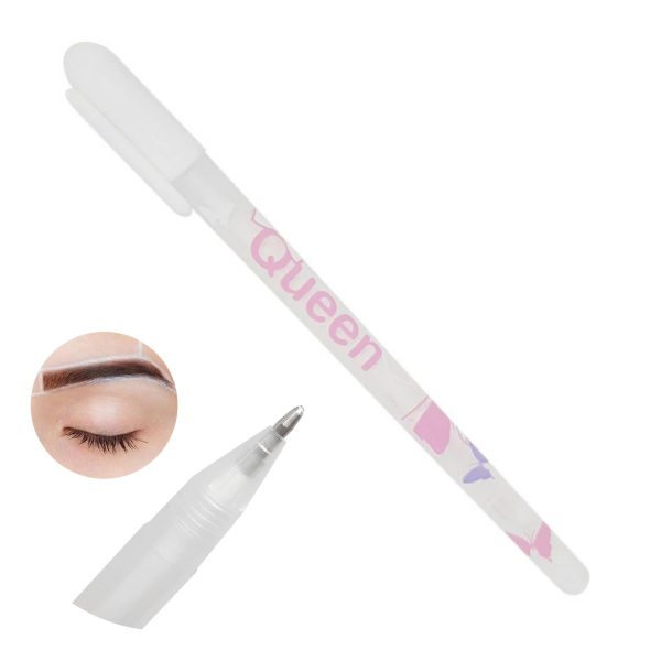 Caneta Em Gel Para Marcação de Design De Sobrancelha Branca