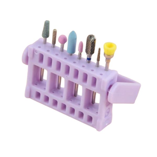Suporte Porta Broca Organizador - Lilás *Não Acompanha Brocas
