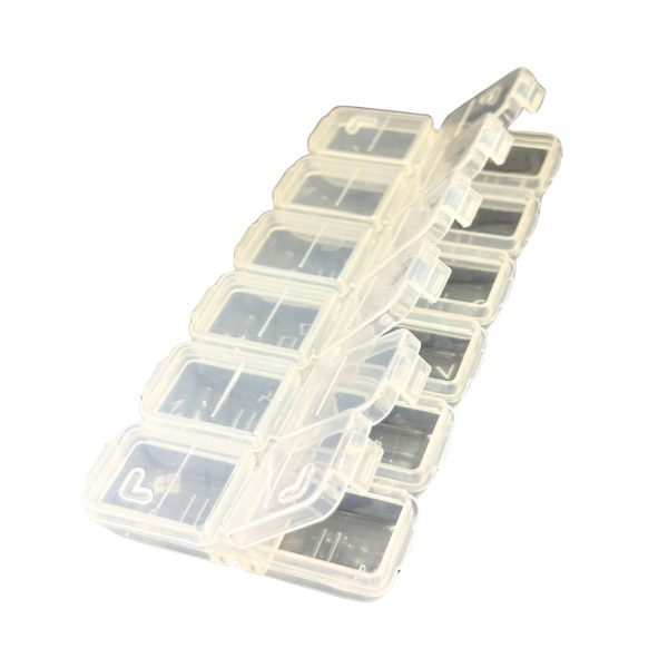 Estojo Organizador Com 12 Divisórias Transparente