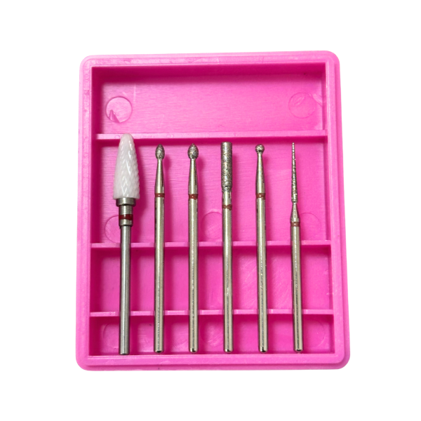 Kit 5 Brocas Para Alongamento Cerâmica + Diamantada