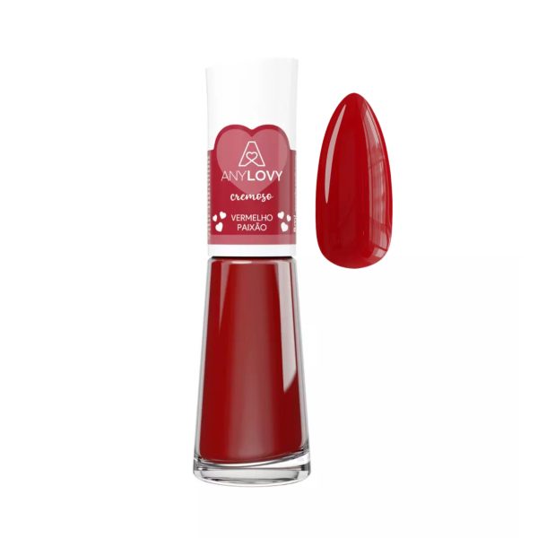 Esmalte Tradicional Any Lovy Vermelho Paixão 8ml