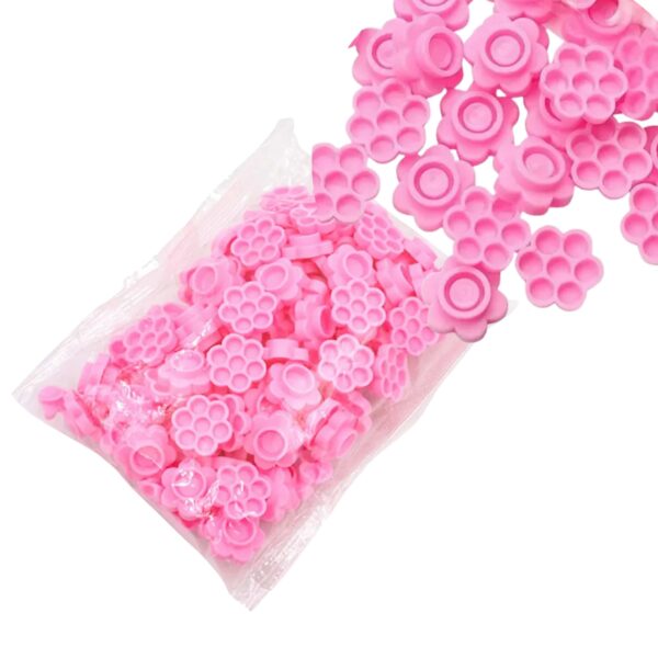 Batoque Flor Colmeia para Cola Extensão Cílios 50un