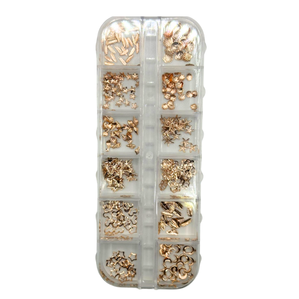 Kit Decoração Fundo do Mar Fan Nails Cobre