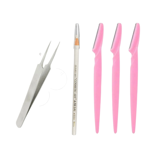 Kit De Sobrancelha-Navalha+Lapis de Marcação