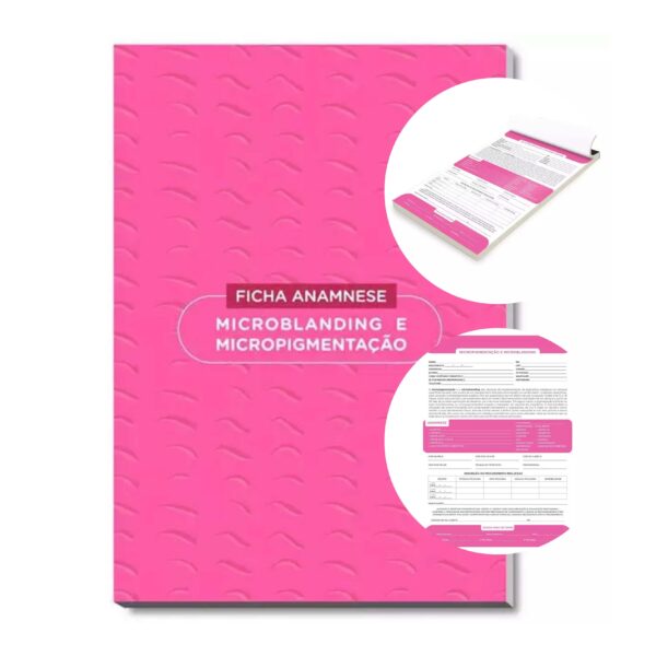 Ficha Anamnese Micropigmentação e Microblading 100 Folhas