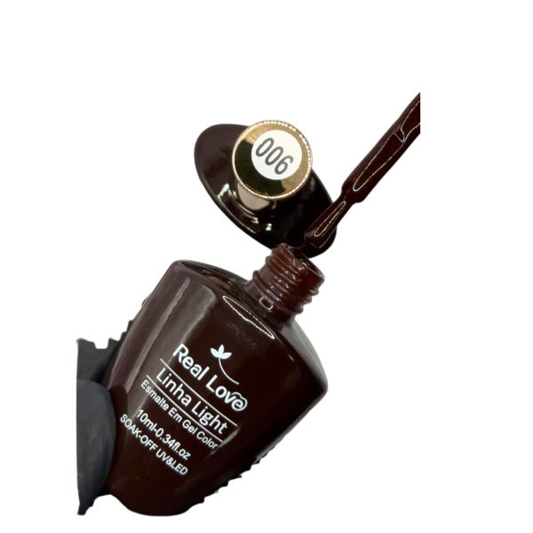 Esmalte Em Gel Real Love Linha Light-006 Vermelho