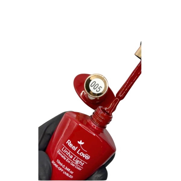 Esmalte Em Gel Real Love Linha Light-005 Vermelho