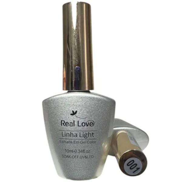 Esmalte Em Gel Real Love Linha Light-001 Prata