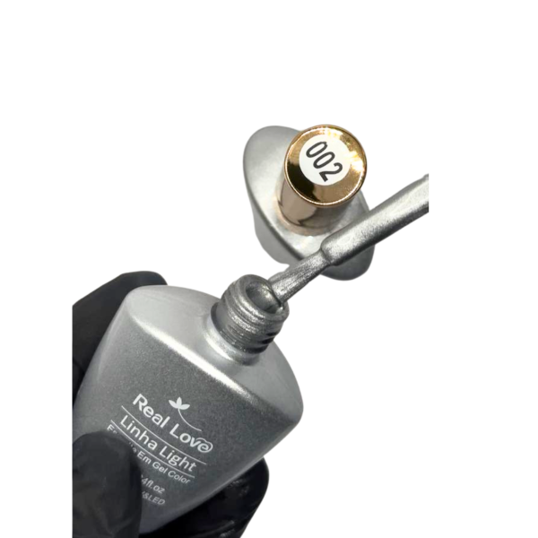 Esmalte Em Gel Real Love Linha Light-002 Prata