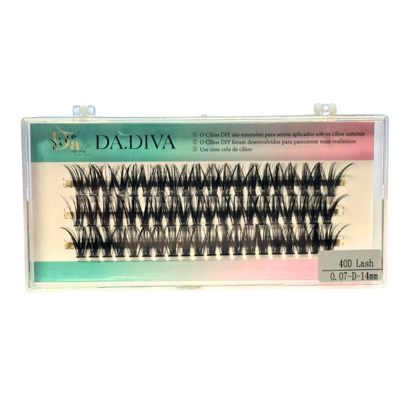 Cilios Tufos 40D Lash 0.07D 14mm Da.Diva
