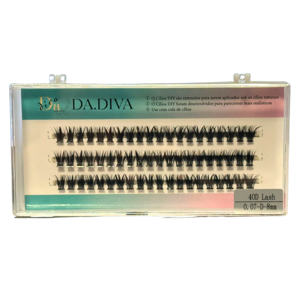 Cilios Tufos 40D Lash 0.07D 8mm Da.Diva