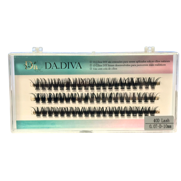 Cilios Tufos 40D Lash 0.07D 10mm Da.Diva