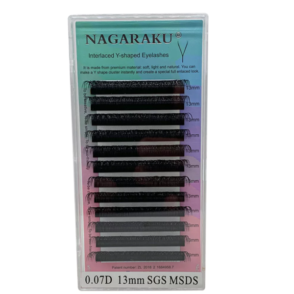 Cílios 0.07D Y 13mm Nagaraku