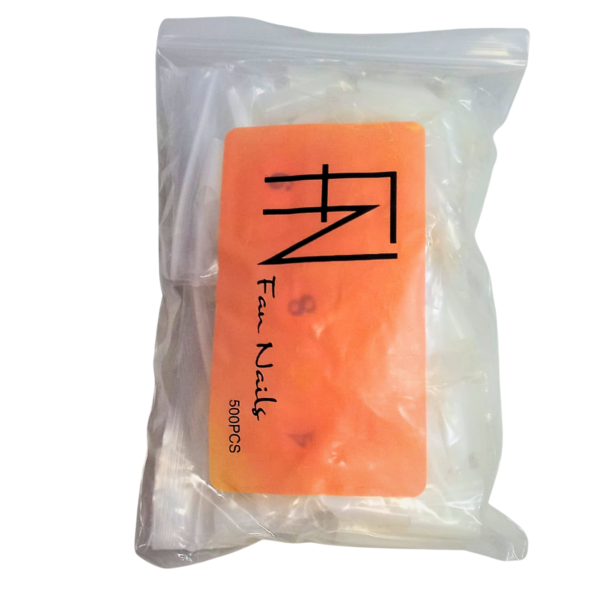 Tips Fan Nails Leitosa 500 Peças Curvatura C