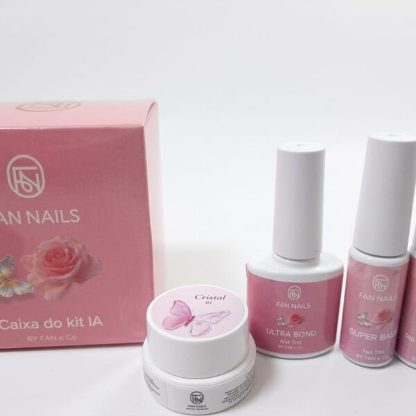 Caixa do Kit IA Fan&Co e Fan Nails (Preparadores+Gel construtor)
