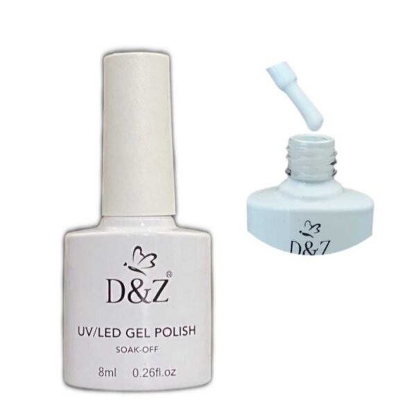 Esmalte em Gel Renda D&Z Branco Translúcido Estilo Renda n218 8ml
