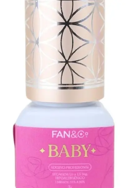Cola de Cílios Fan & Co Baby 3g Secagem 1,0 á 1,5 Seg Hipoalergênico