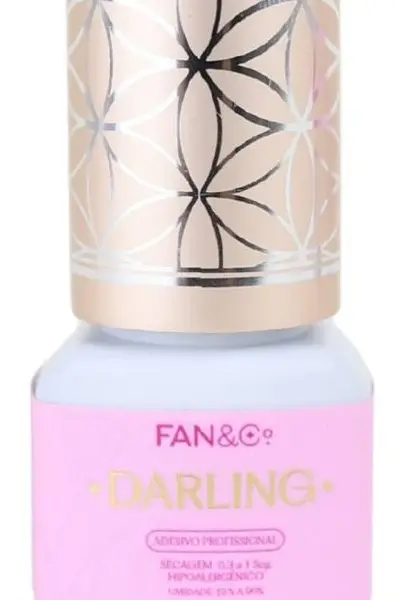 Cola de Cílios Fan & Co 3g Darling Secagem 0,3 a 1 Seg Hipoalergênico