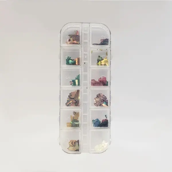 Kit Madrepérola Metalizado 12pcs - Fan Nails
