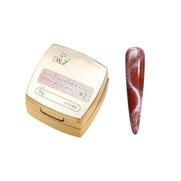 Gel Platinum Efeito Olho de Gato D&Z N02