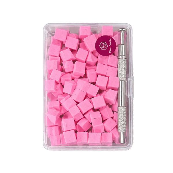 Kit 100 Mini Esponja + Aplicador Garra para Degradê e Baby Boomer - Pink