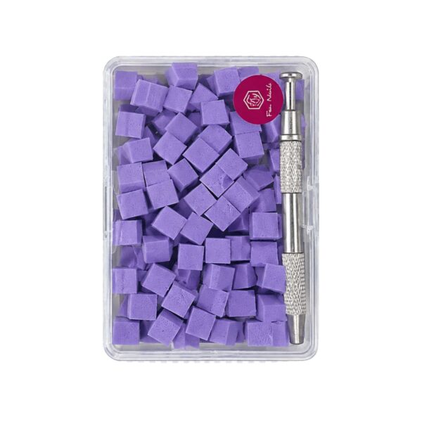 Kit 100 Mini Esponja + Aplicador Garra para Degradê e Baby Boomer - Roxo