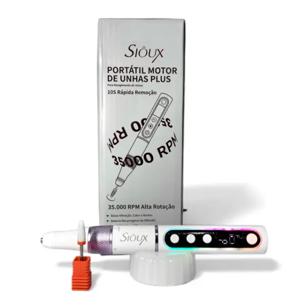 Lixadeira Elétrica Caneta Portátil Plus Sioux 35.000RPM - Alta Rotação