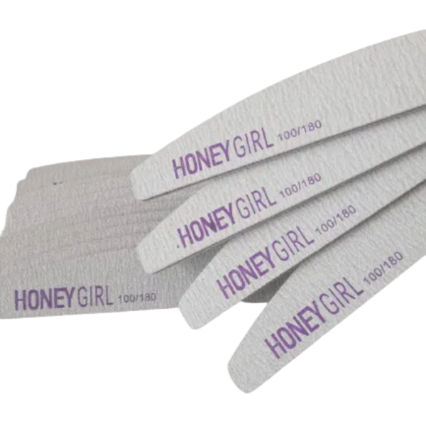 Pacote Lixa Boomerangue Honey Girl 100/180 Roxa 24 uni