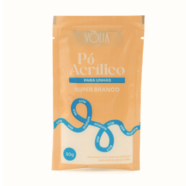Pó Acrílico Para Unhas Volia Super Branco 30g