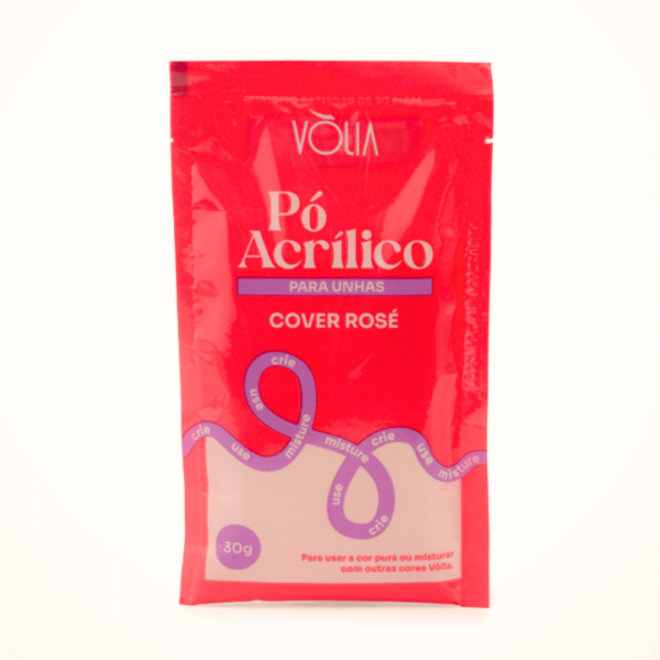 Pó Acrílico Para Unhas Volia Cover Rosé 30g