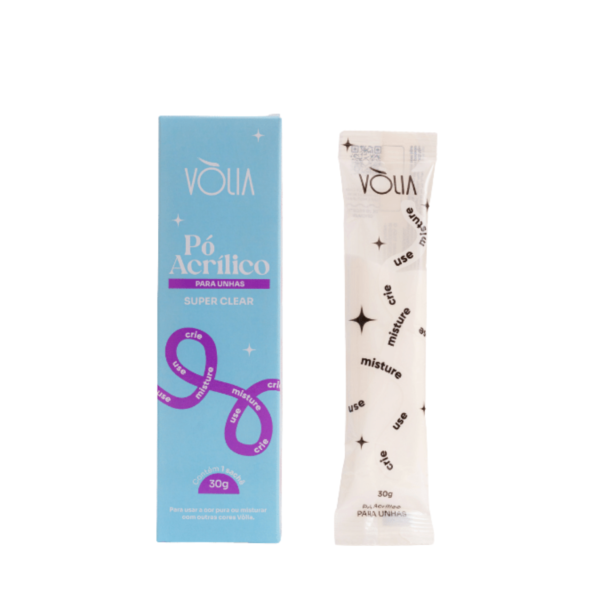 Pó Acrílico Para Unhas Volia Super Clear