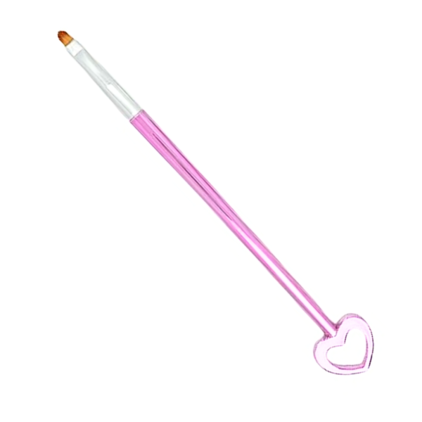 Pincel Língua de Gato Rosa Dafu Coração