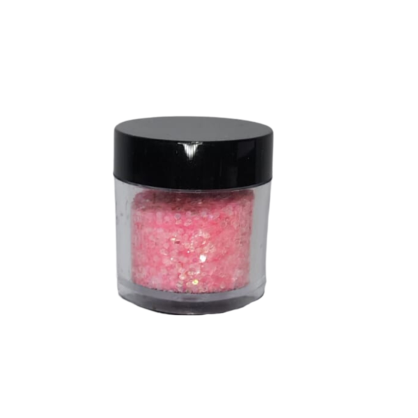 Flake Rosa Claro Fan Nails