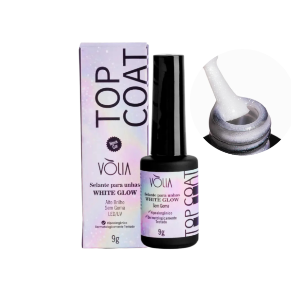 Top Coat Selante White Glow Vòlia 9g