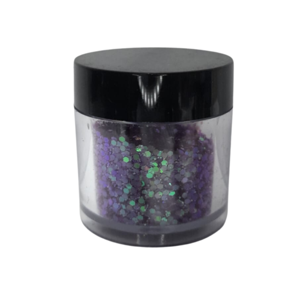 Flake Roxo Fan Nails