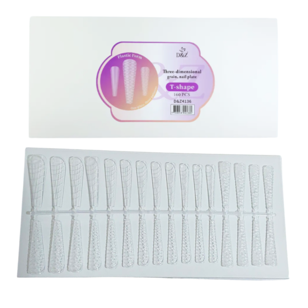 Molde F1 com Textura Soft Gel Grão 3D D&Z 160pcs