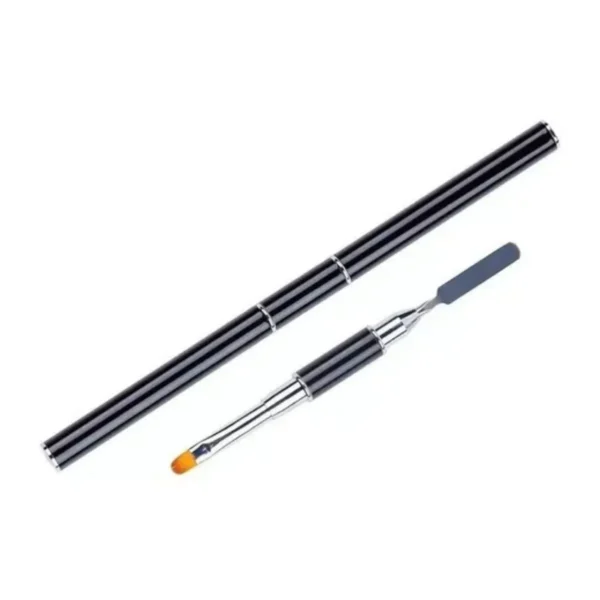 Pincel Preto Língua de Gato com Espátula