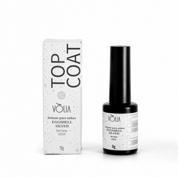 Top Coat Vòlia – Selante para Unhas Eggshell Silver 9g