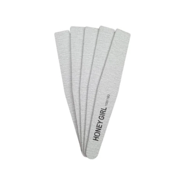 Lixa Caixão Honey Girl 100/180 Preta Pacote 25 Lixas