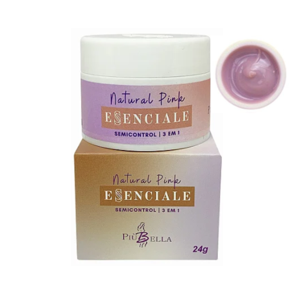 Gel Essenciale Semicontrol Natural Pink Più Bella 24g