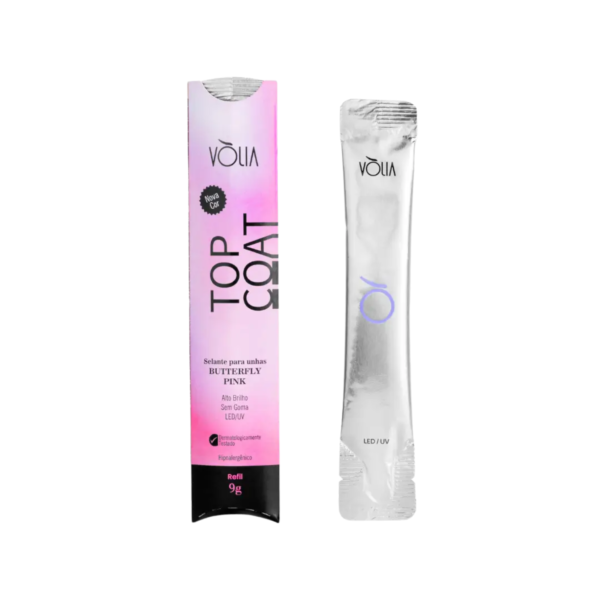 REFIL Top Coat Selante Vòlia Butterfly Pink 9g