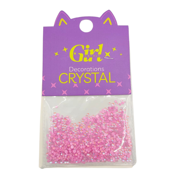 Pedraria Strass Rosa para Decoração de Unhas Nail Art Girl Fatale
