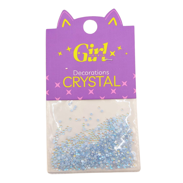 Pedraria Strass Azul para Decoração de Unhas Nail Art Girl Fatale