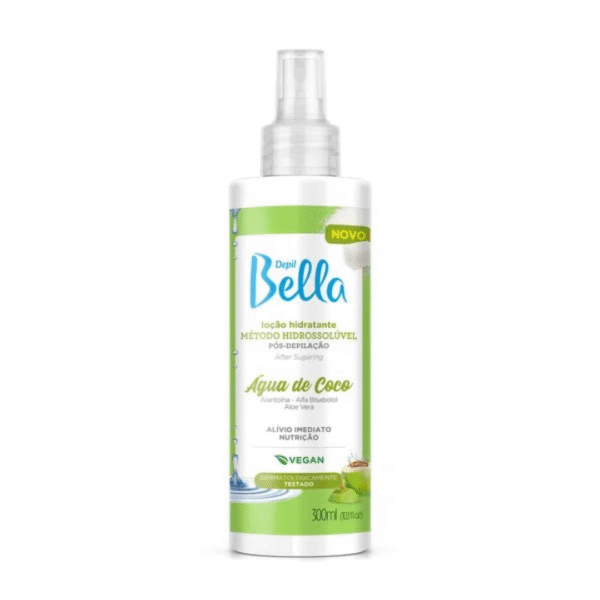 Loção Hidratante Agua de Coco Pós-Depilação 300ml Depil Bella