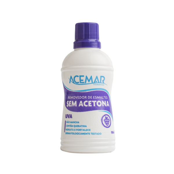 Removedor de Esmaltes Sem Acetona Uva Acemar 100ml